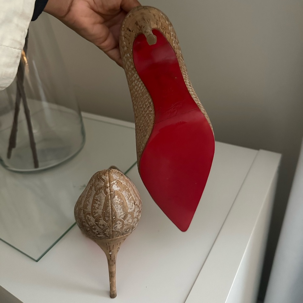 Cork Louboutin Pumps ❤️
